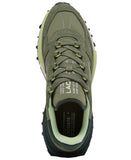 Lacoste Mens Elite Active Lace Up Trail Low Top Sneakers Green / Gray 8.5M