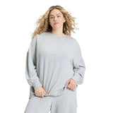 Wild Fable Womens PeachySoft French Terry Fleece Crewneck Sweatshirt Gray L