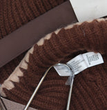 On 34th Ribbed Beanie and Gloves Boxed Set MO9042501 Chocolate Brown