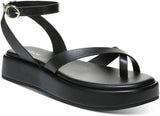 Alfani Womens ARAA Open Toe Platform Ankle Strap Sandals 10014836800 Black 10M