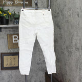 Vanilla Star Juniors Ripped Skinny Jeans White Wash 13