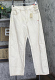 Levi's Fly High Rise Full Length Womens Jeans Cloudy Travertine Off White 30X31