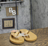 Shade & Shore Womens Nona Thong Sandals 89255448 Tan Brown 10M