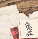 Woolrich X TGT Mid-Rise Barrel Leg Cargo Denim Jeans Pants Cream Off White 00