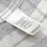 George Mens Button Up Cotton Blend Flannel Shirt Gray Plaid Multi 2XL Tall