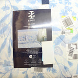 IZOD 2-Piece Felicity Floral Cotton Reversible Comforter Set Blue Floral Twin