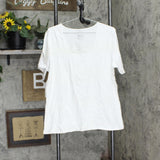 Denim & Co. Essentials Perfect Jersey Short Sleeve Square Neck Top White L