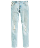 Ring Of Fire Boys Cayenne Denim Slim Jeans Distressed RBB0043 Skylar Blue 12