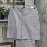 K12 Gear Boys Youth Elastic Waist Dress School Shorts Gray 20 Husky