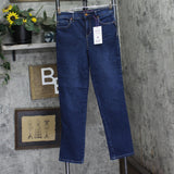 Gloria Vanderbilt Womens Petite Amanda Straight-Leg Jeans Madison Blue 4P