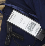 BCBGMAXAZRIA Cut Out One Shoulder Side Pocket Open Back Jumpsuit Dark Navy XS