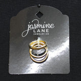 Jasmine Lane Womens Fashion 3 Pack Matching Ring Set Gold Yellow 7