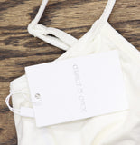 Solid & Striped Womens Eva Bikini Top Cloud Terry Brule Off White L