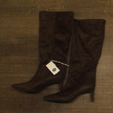 A New Day Mid-Calf Cone Heel Boots with Memory Foam Insole 94568896 Brown 11M