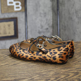 A New Day Tasmin Leopard Print Velvet Flats 94568225 Leopard Brown Multi 6M