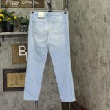 Style & Co Womens Petite Straight Leg High Rise Jeans Mesa Wash Blue 10P