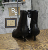 A New Day Womens Lonnie Kitten Heel Stretch Ankle Boots 90511444 Black 8M