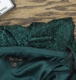 City Studios Juniors Glitter Sweetheart Mini Dress 7961VZ1AT3 Hunter Green 7/8