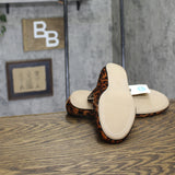 A New Day Mary Jane Ballet Flats with Buckle Strap Leopard Brown Multi 7.5M