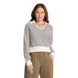 Universal Thread Long Sleeve Collared Neck Pullover Sweater Black Striped M