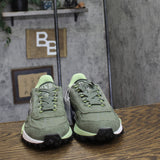 Lacoste Mens Elite Active Lace Up Trail Low Top Sneakers Green / Gray 8.5M