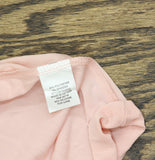 NY Collection Womens Knit Embellished Neck Blouse Top Pink M