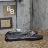 Universal Thread Keilani Thong Flip Flops 93321989 Black / Clear 10M