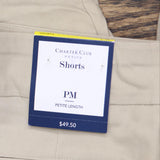 Charter Club Womens Khaki Stretch Short 100053472PT Beige Brown PM