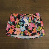 Sweet Escape Draped Skirted Swim Bottom Black Multi 10