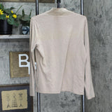 Croft & Barrow Womens Stretch Long Sleeve Turtleneck Shirt Top Brown L