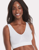 Hanes Women's Seamless Pullover Cozy Bra MHG196  White M