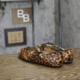 A New Day Tasmin Leopard Print Velvet Flats 94568226 Leopard Brown 6.5M