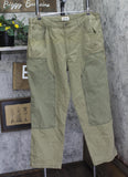 Woolrich X TGT Mid-Rise Straight Fit Cargo Twill Jeans Pants Olive Green 40x32