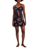 INC International Concepts Floral Chemise Nightgown Midnight Garden Black 2XL