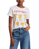 Unfortunate Portrait x BLM Womens Cotton Boxed Pizza Party Graphic Tee White XS