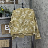 Future Collective Womens Utility Bomber Jacket 93225000 Khaki Brown 2XL