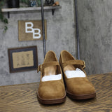 Steve Madden Womens Suede Lisbon Block Heel Loafers LISB02S1 Chesnut Brown 9M