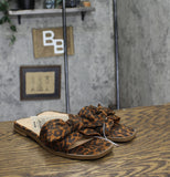 A New Day Womens Maple Bow Flat Sandals 91745610 Light Brown 9M