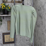 Nine West Women's Sweetheart Neckline Gathered Sleeve Top WW34K050RS