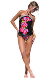 Trina Turk Womens Bougainvillea Reversible Hipster Swim Bottom Black Multi 12