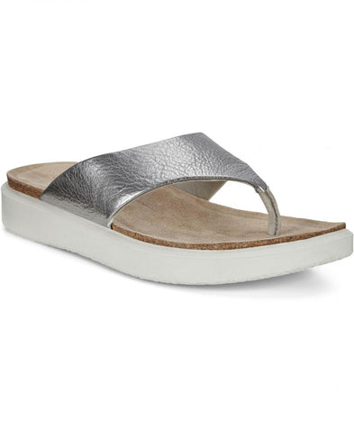 Ecco Women's Corksphere Thong Slide Sandal 271803 Alusilver Gray 10M-10.5M