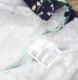 Karen Scott Neck Knit Rolled Sleeve Half-Sleeve Top Mint Green Blue Multi 2XL