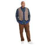 Houston White X TGT Mens Jacquard Plaid Long Sleeve Button-Down Shirt Blue S