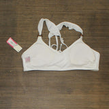 Xhilaration Juniors' Ruffle Strap Bralette Bikini Top 78784734 White XL