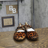 A New Day Tasmin Velvet Mary Jane Flats 94568234 Leopard Brown Multi 11M