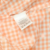 Foxcroft Angela Raglan Sleeve Gingham Clip Dot Blouse Peach Sorbet Orange 16W