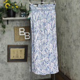 Dahui Womens High Waist Elastic Linen Pants 1002079
