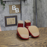 A New Day Womens Lucky Square Toe Mary Jane Heel Block Heel 94305217 Red 6M