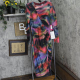 Vince Camuto Womens Printed Long-Sleeve Bodycon Dress VC4M5555 Red Multi 8