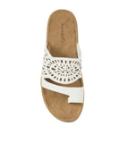 Baretraps Womens Flora Slide Slip On Sandals BT31203 White 6M